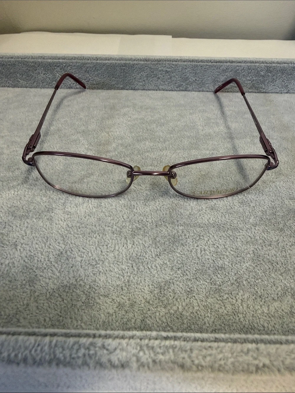NWOT Vintage Caravaggio Natalia Women's Purple Metal Eyeglass Frame Eyesize 51
